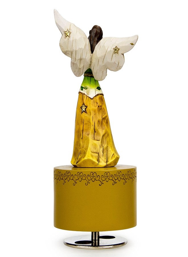 YT3 Studio Music Box, Guardian Angel Musical Box Figurine Holding Heart, Sculpted Hand-Painted Music Boxes Figures Wind Up Angel Musical Boxes for Women Girls in Christmas Birthday Anniversary - Image 2